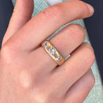 Victorian Old Mine Cut Diamond Gypsy Ring-Charlotte Sayers Antique Jewellery
