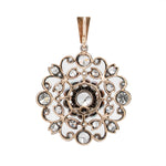 Victorian Old Mine Cut Diamond Pendant-Charlotte Sayers Antique Jewellery