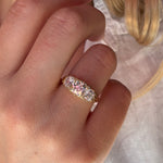 Victorian Old Mine Cut Diamond Ring-Charlotte Sayers Antique Jewellery