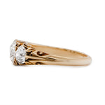 Victorian Old Mine Cut Diamond Ring-Charlotte Sayers Antique Jewellery
