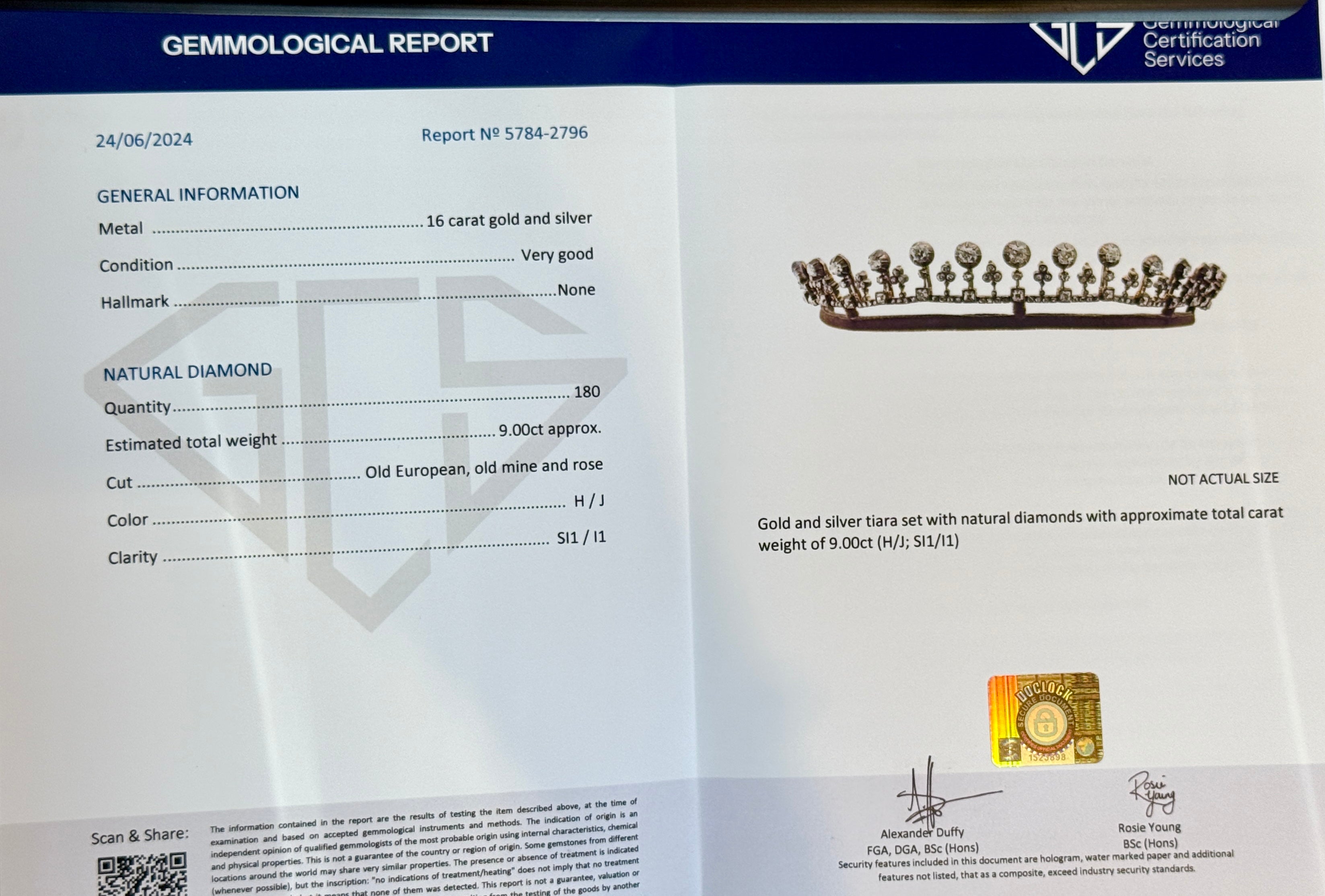 Victorian Old Mine Cut Diamond Tiara & Necklace-Charlotte Sayers Antique Jewellery