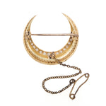 Victorian Old Mine Cut Diamond and Pearl Brooch-Charlotte Sayers Antique Jewellery