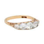 Victorian Old Mine Cut Five Stone Diamond Ring-Charlotte Sayers Antique Jewellery