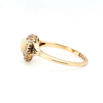 Victorian Opal Heart Ring-Charlotte Sayers Antique Jewellery