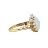 Victorian Opal and Diamond Crown Ring-Charlotte Sayers Antique Jewellery