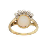 Victorian Opal and Diamond Crown Ring-Charlotte Sayers Antique Jewellery