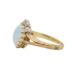 Victorian Opal and Diamond Crown Ring-Charlotte Sayers Antique Jewellery