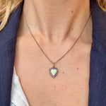 Victorian Opal and Diamond Heart Pendant-Charlotte Sayers Antique Jewellery