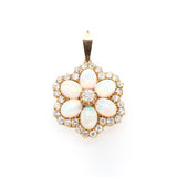 Victorian Opal and Diamond Pendant-Charlotte Sayers Antique Jewellery