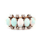 Victorian Opal and Diamond Ring-Charlotte Sayers Antique Jewellery