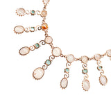 Victorian Opal and Emerald Necklace-Charlotte Sayers Antique Jewellery