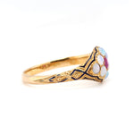 Victorian Opal and Ruby Ring-Charlotte Sayers Antique Jewellery