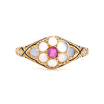 Victorian Opal and Ruby Ring-Charlotte Sayers Antique Jewellery