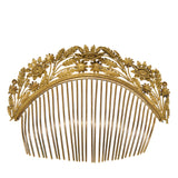 Victorian Ormolu Hair Comb Tiara-Charlotte Sayers Antique Jewellery