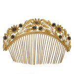 Victorian Ormolu Hair Comb Tiara-Charlotte Sayers Antique Jewellery