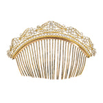 Victorian Ormolu and Paste Comb Tiara-Charlotte Sayers Antique Jewellery