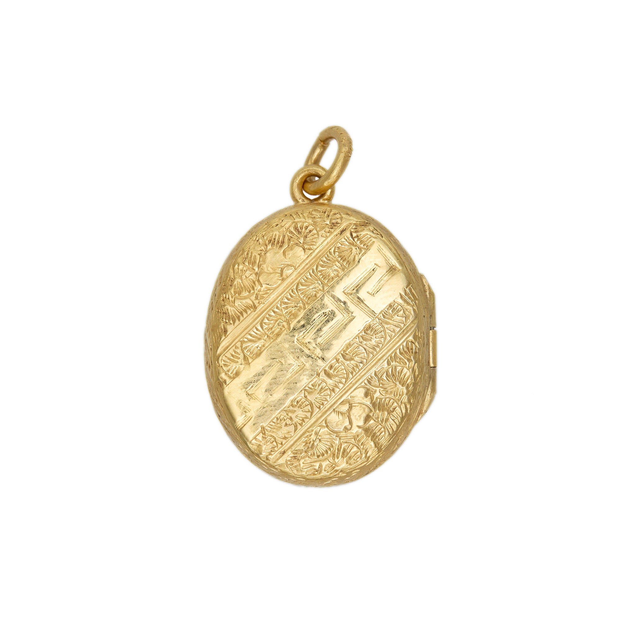 Victorian Oval Anchor Locket-Charlotte Sayers Antique Jewellery