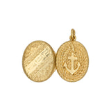 Victorian Oval Anchor Locket-Charlotte Sayers Antique Jewellery
