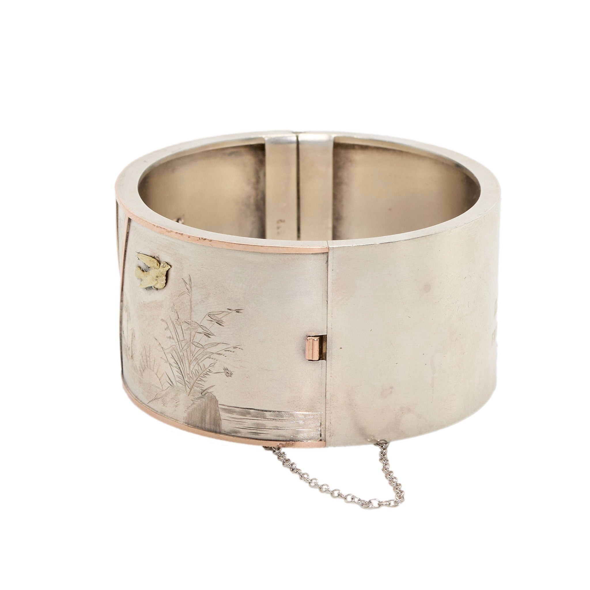 Victorian Owl Bangle-Charlotte Sayers Antique Jewellery