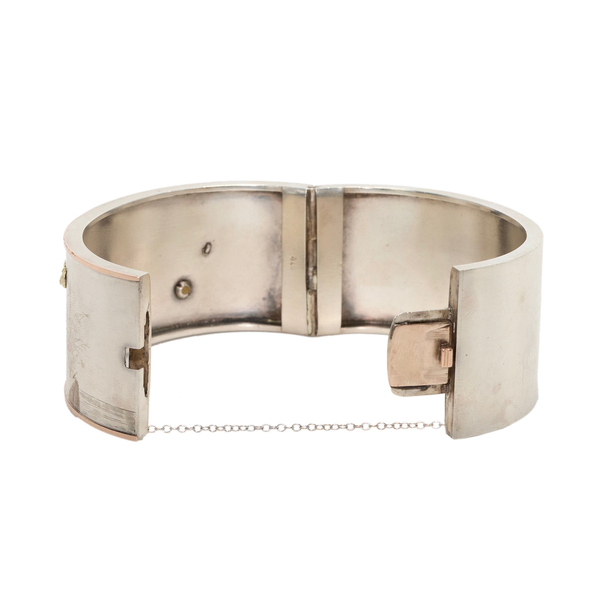 Victorian Owl Bangle-Charlotte Sayers Antique Jewellery