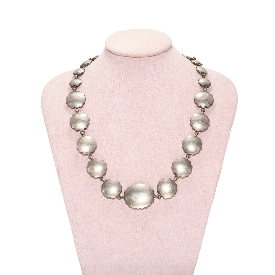 Victorian Paste Cluster Necklace-Charlotte Sayers Antique Jewellery