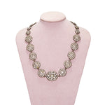 Victorian Paste Cluster Necklace-Charlotte Sayers Antique Jewellery