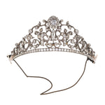 Victorian Paste and Silver Tiara-Charlotte Sayers Antique Jewellery