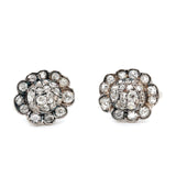 Victorian Pavé Diamond Earrings-Charlotte Sayers Antique Jewellery