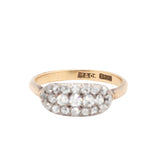 Victorian Pavé Set Old Mine Cut Diamond Ring-Charlotte Sayers Antique Jewellery