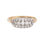 Victorian Pavé Set Old Mine Cut Diamond Ring-Charlotte Sayers Antique Jewellery