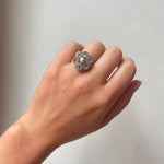 Victorian Pearl Diamond Ring-Charlotte Sayers Antique Jewellery