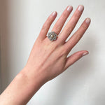 Victorian Pearl Diamond Ring-Charlotte Sayers Antique Jewellery