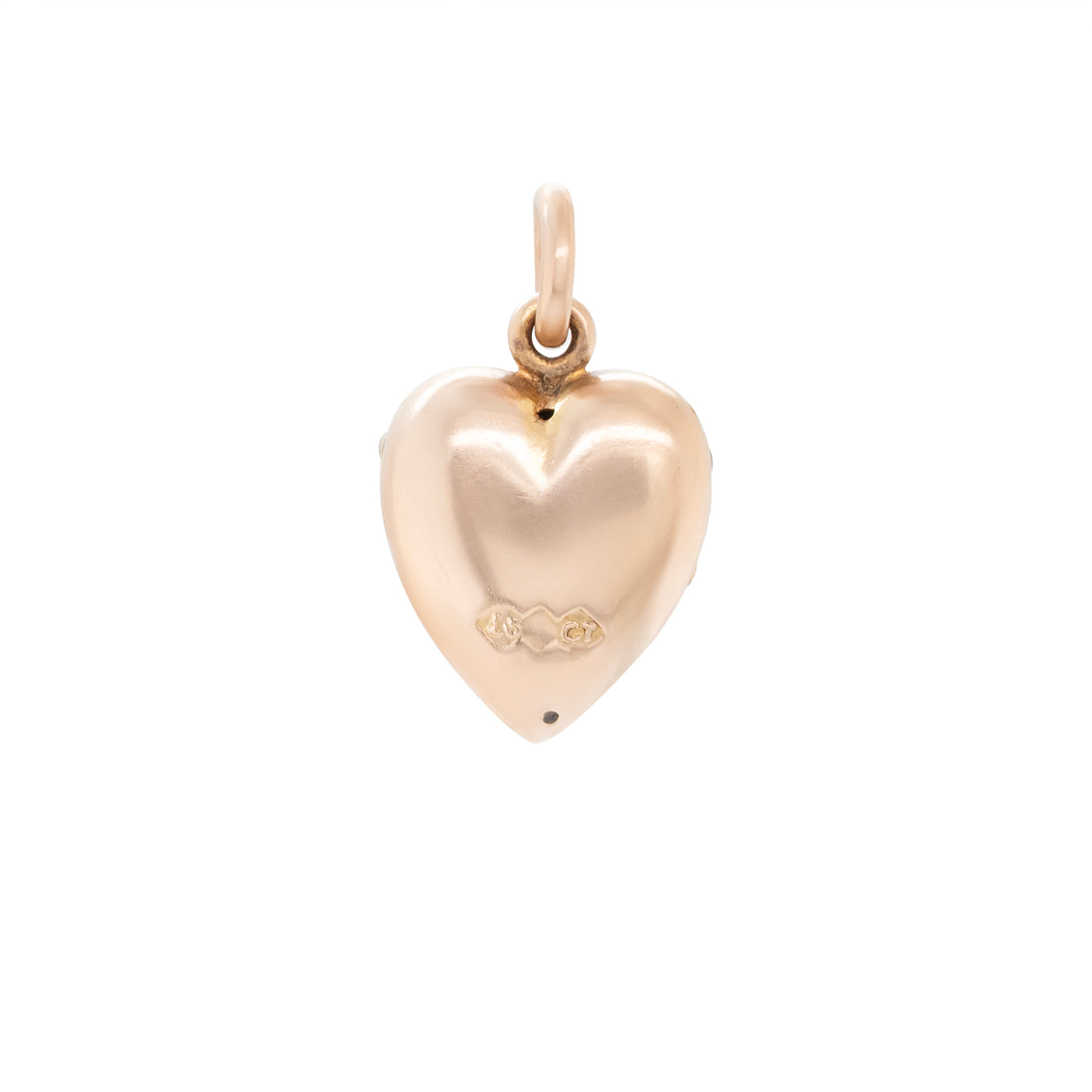 Victorian Pearl Heart Pendant-Charlotte Sayers Antique Jewellery