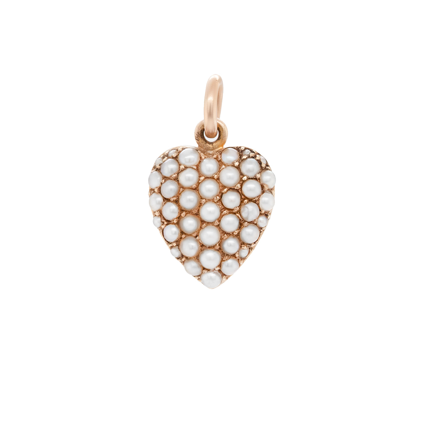 Victorian Pearl Heart Pendant-Charlotte Sayers Antique Jewellery