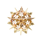 Victorian Pearl Star Brooch Pendant-Charlotte Sayers Antique Jewellery