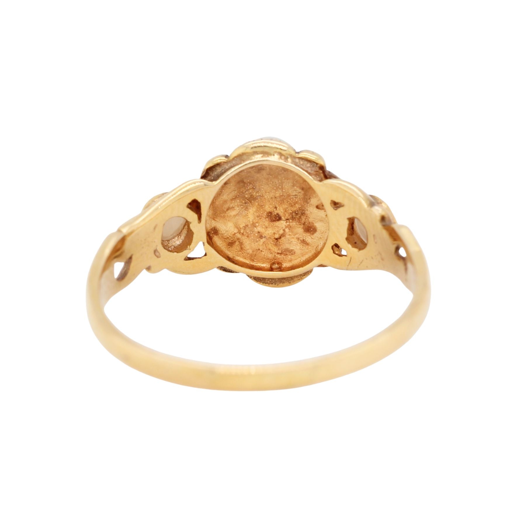 Victorian Pearl and Sapphire Ring-Charlotte Sayers Antique Jewellery