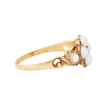 Victorian Pearl and Sapphire Ring-Charlotte Sayers Antique Jewellery