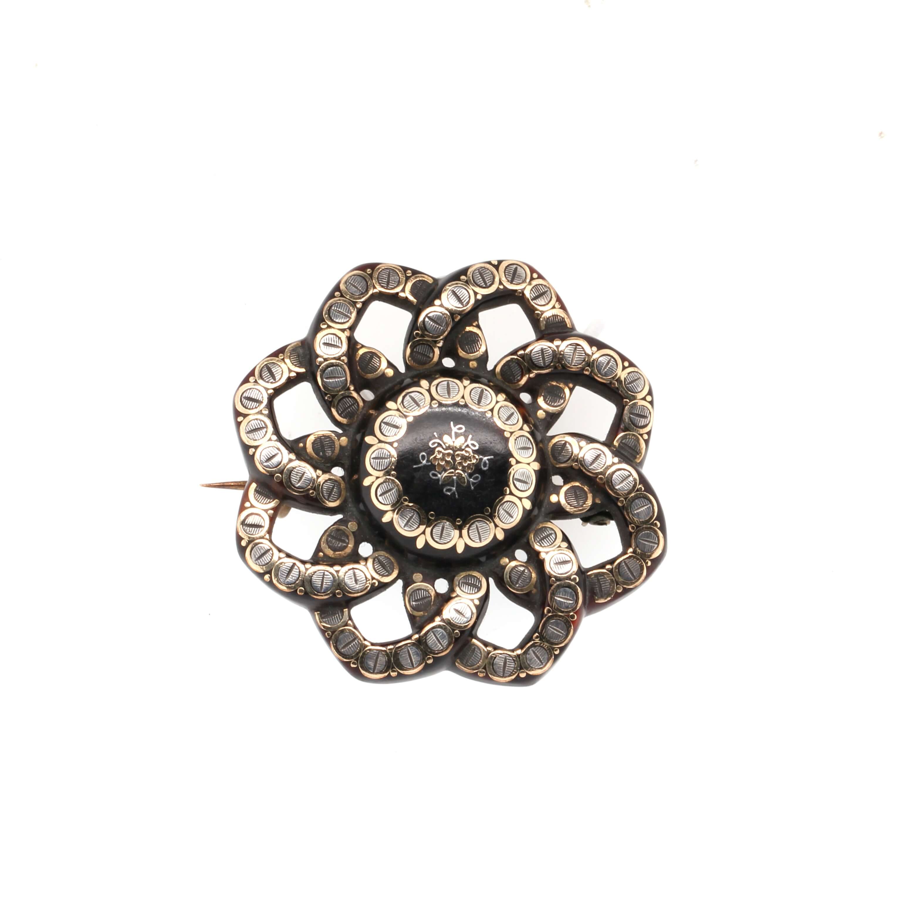 Victorian Pique Brooch-Charlotte Sayers Antique Jewellery