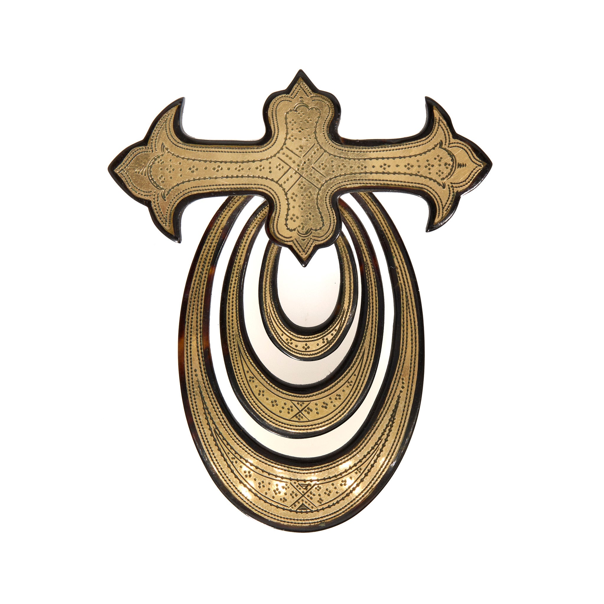 Victorian Piqué Earring and Brooch Suite-Charlotte Sayers Antique Jewellery