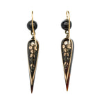 Victorian Pique Earrings-Charlotte Sayers Antique Jewellery