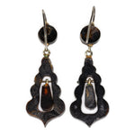 Victorian Pique Earrings-Charlotte Sayers Antique Jewellery