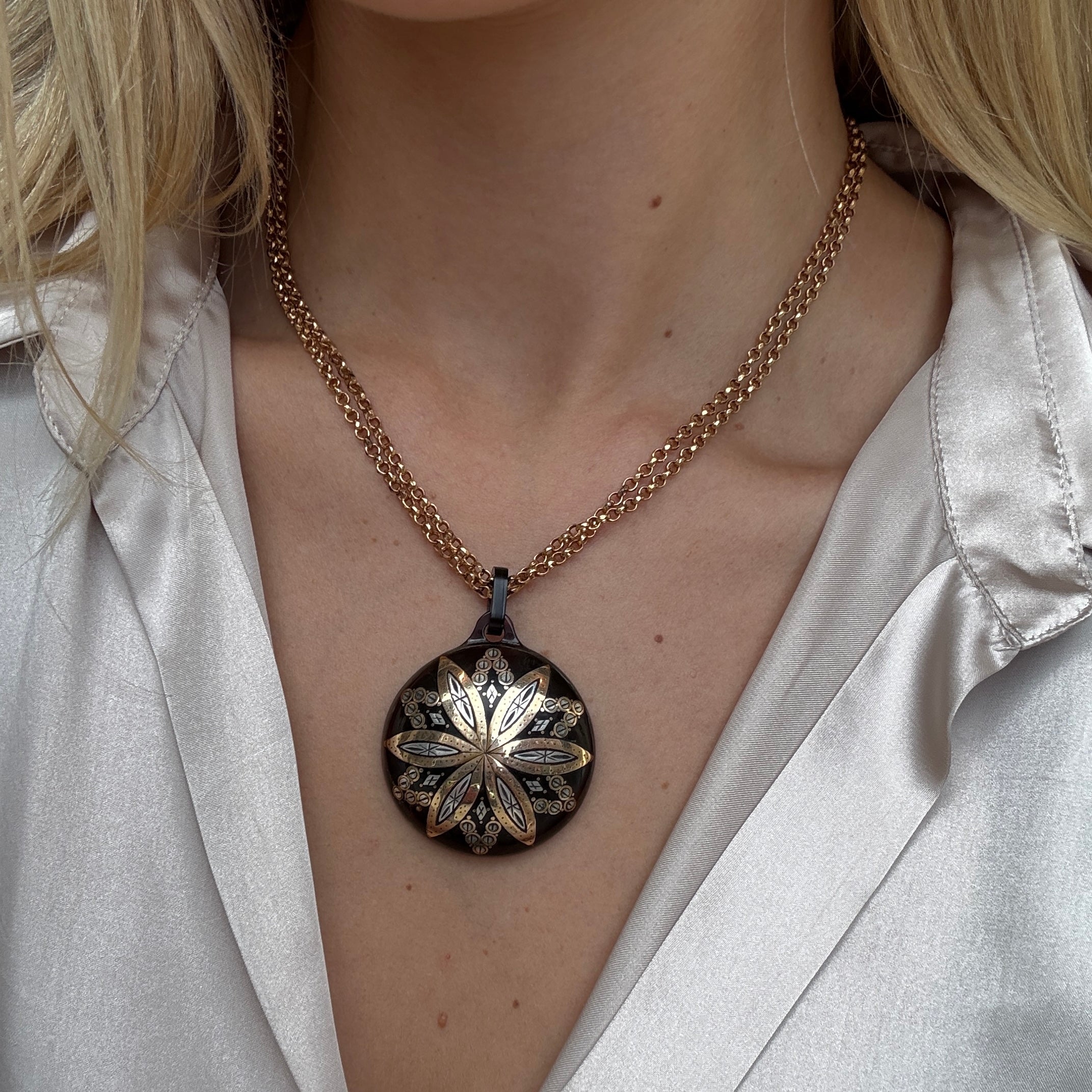 Victorian Pique Pendant-Charlotte Sayers Antique Jewellery