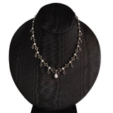 Victorian Pyrite & Pearl Necklace-Charlotte Sayers Antique Jewellery