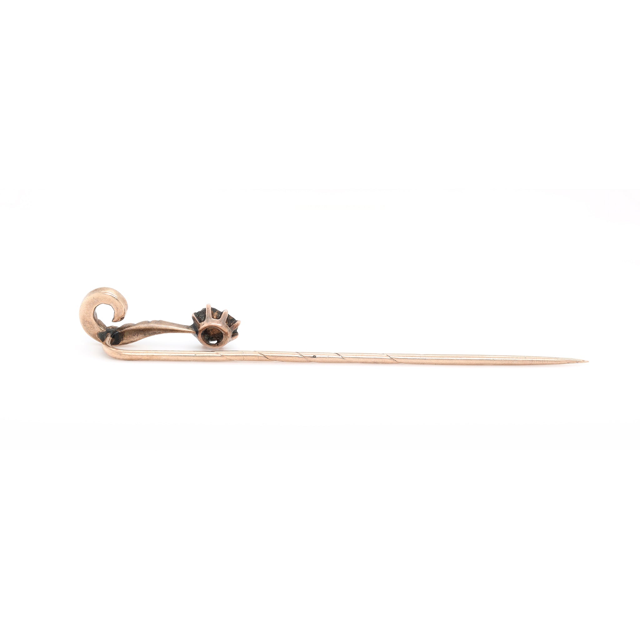 Victorian Question Mark Stick Pin-Charlotte Sayers Antique Jewellery