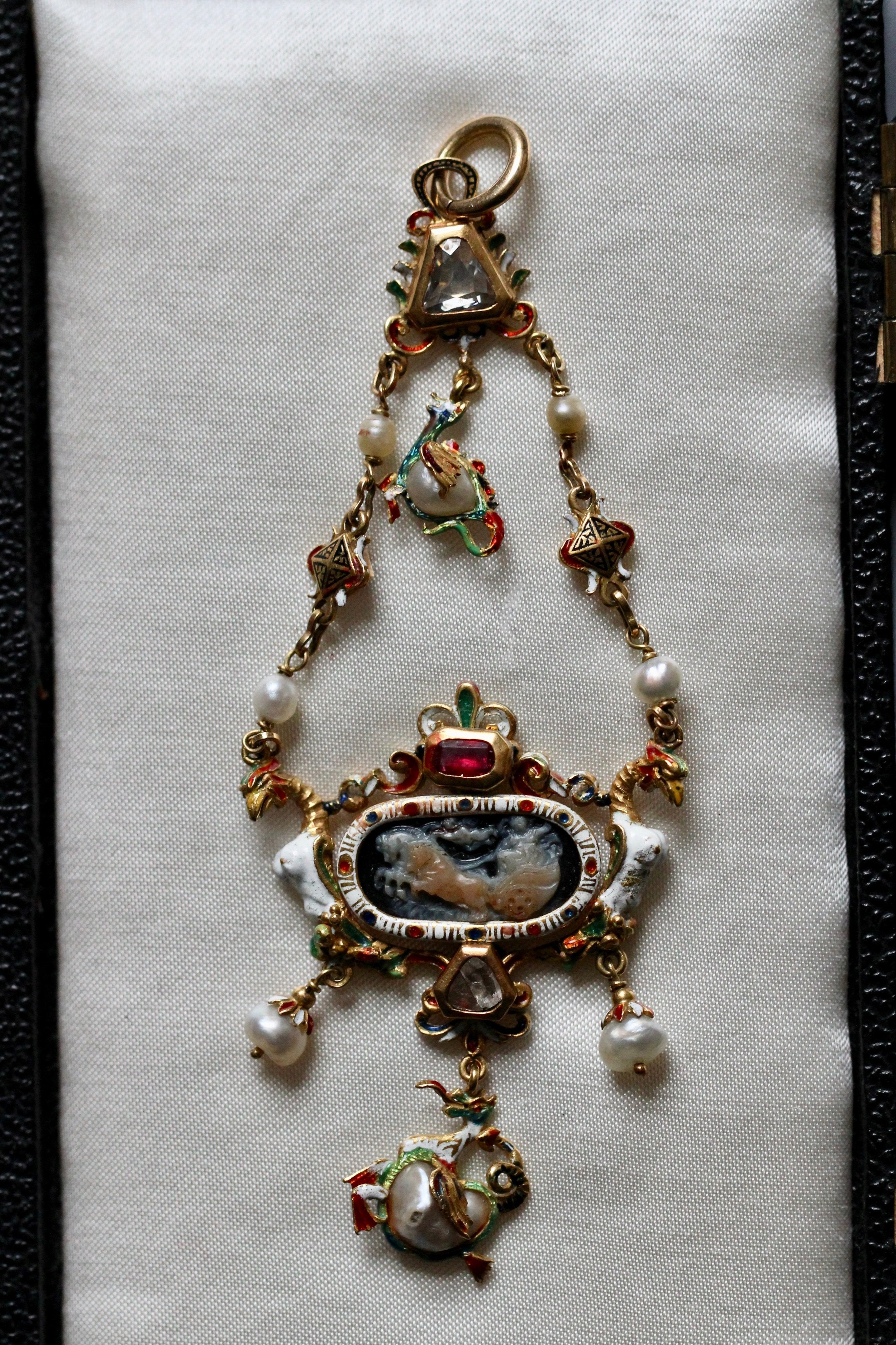 Victorian Renaissance Revival Pendant-Charlotte Sayers Antique Jewellery