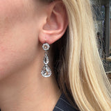 Victorian Rock Crystal Earrings-Charlotte Sayers Antique Jewellery