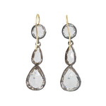 Victorian Rock Crystal Earrings-Charlotte Sayers Antique Jewellery
