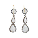 Victorian Rock Crystal Earrings-Charlotte Sayers Antique Jewellery