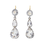 Victorian Rock Crystal Earrings-Charlotte Sayers Antique Jewellery