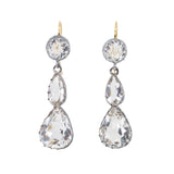 Victorian Rock Crystal Earrings-Charlotte Sayers Antique Jewellery
